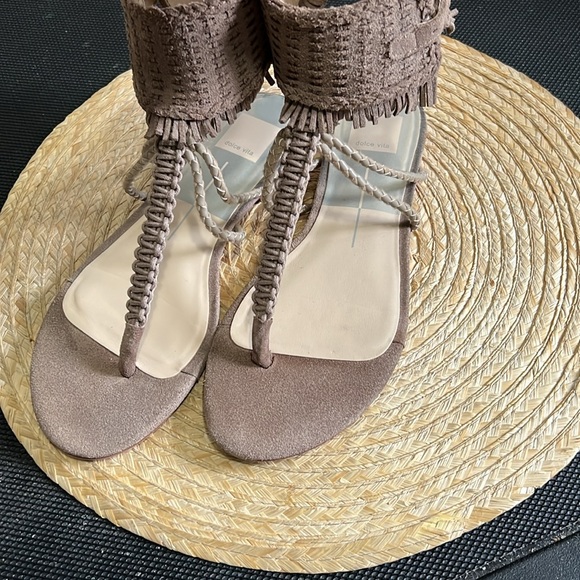 Dolce Vita Boho Suede Ankle Gladiator Sandals Size 7.5 - Picture 6 of 12